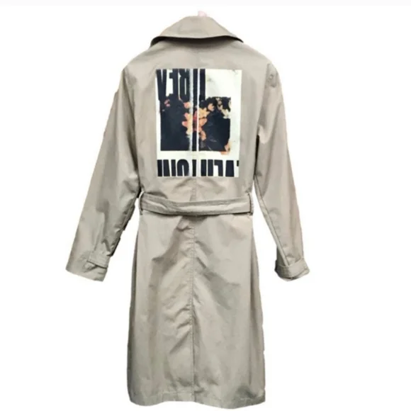 URBAN Outfitters khaki tan urban trench coat Men’s XS - Picture 2 of 7